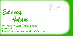 edina adam business card
