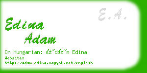 edina adam business card